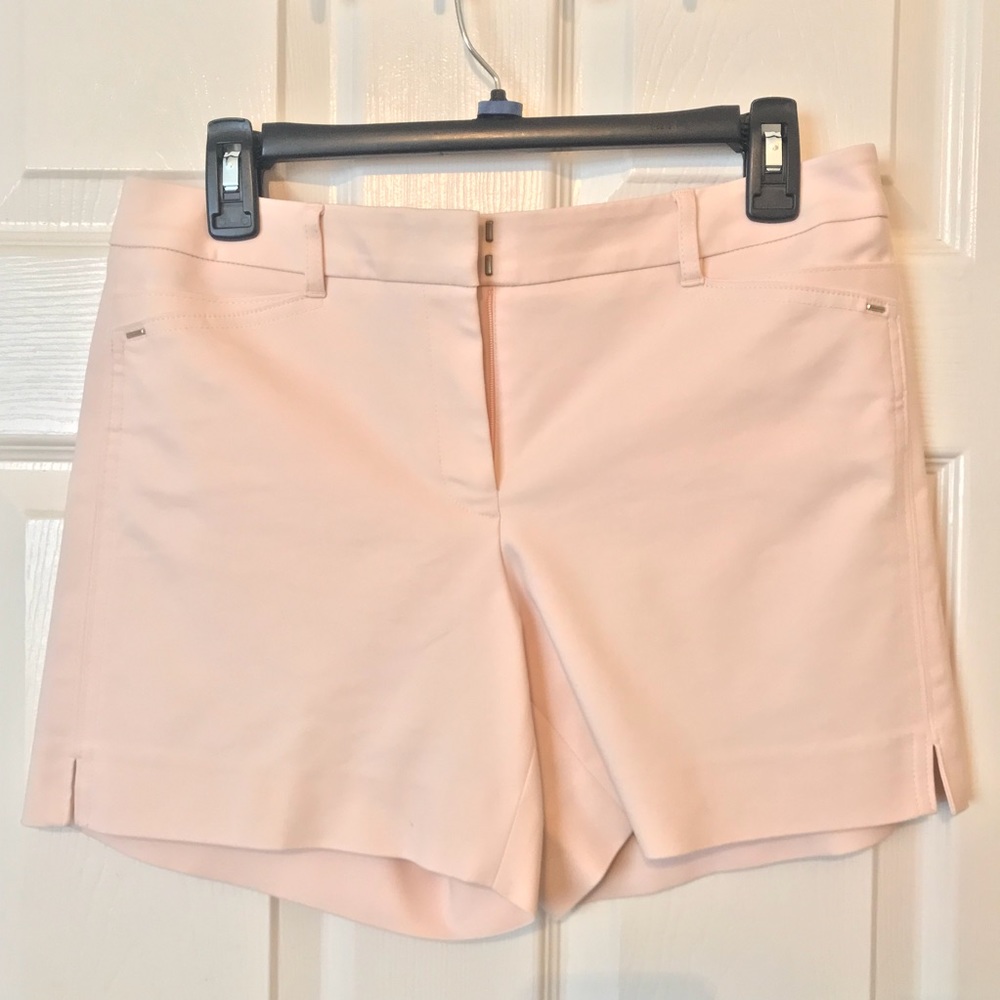 White House Black Market Pink Dress Shorts, size 4
